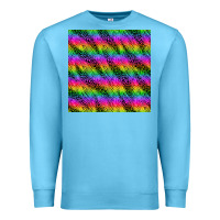 Ocean Blue neon rainbow leopard zebra seamless pattern Premium Sweatshirt - BundleAndBundleShop