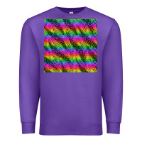 Purple neon rainbow leopard zebra seamless pattern Premium Sweatshirt - BundleAndBundleShop