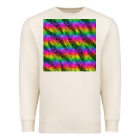 Sandshell neon rainbow leopard zebra seamless pattern Premium Sweatshirt - BundleAndBundleShop