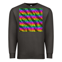 Smoke neon rainbow leopard zebra seamless pattern Premium Sweatshirt - BundleAndBundleShop