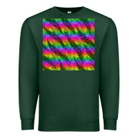 Sports Green neon rainbow leopard zebra seamless pattern Premium Sweatshirt - BundleAndBundleShop