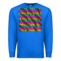 True Royal neon rainbow leopard zebra seamless pattern Premium Sweatshirt - BundleAndBundleShop