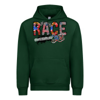 Forest Green race girl Urban Hoodie - RacoonDesign