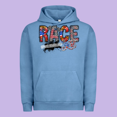 Race Girl Urban Hoodie Designed By Racoondesign