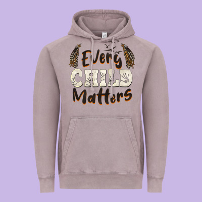 Every Child Matters Vintage Hoodie Designed By Barkaloodesign