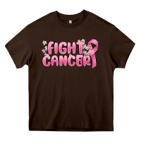 Chocolate Brown nobody fights alone Heavy Core Tee - MaliasSmallBusiness