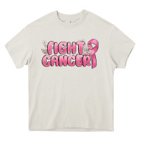 Cream nobody fights alone Heavy Core Tee - MaliasSmallBusiness