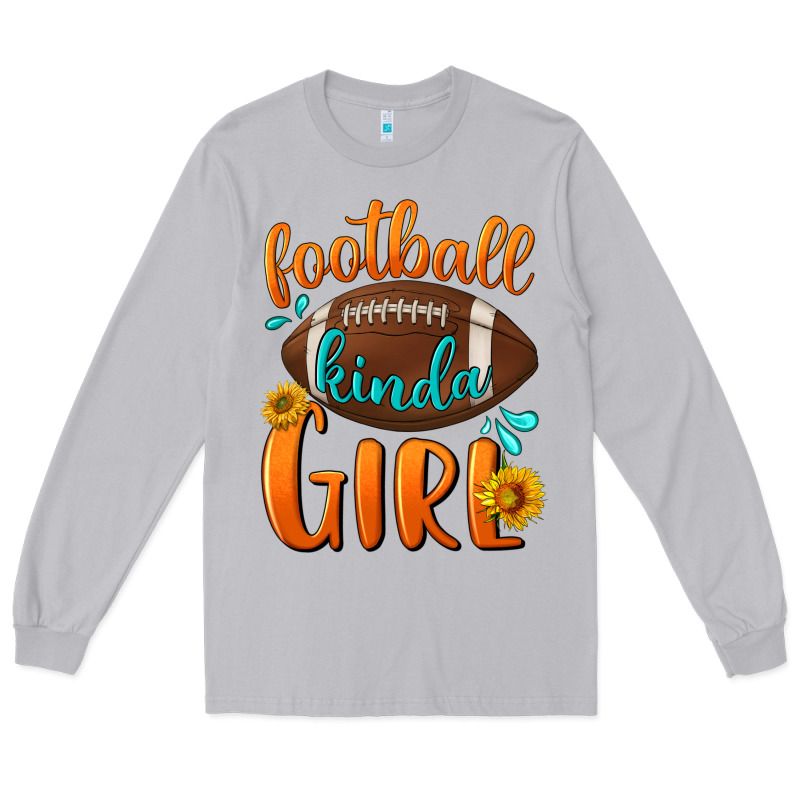 Football Kinda Girl Long Sleeve Tee by NancyCooperArtShop | Teevron