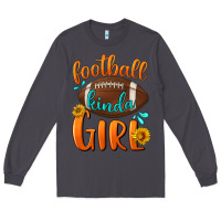 Smoke Football kinda Girl Long Sleeve Tee - NancyCooperArtShop