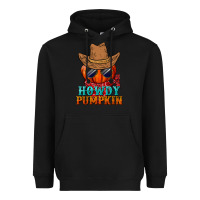 Black howdy pumpkin Heavyweight Hoodie - BundleAndBundleShop