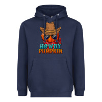 Navy howdy pumpkin Heavyweight Hoodie - BundleAndBundleShop