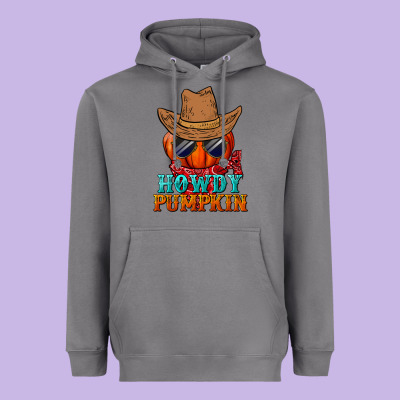 Howdy Pumpkin Heavyweight Hoodie Designed By Bundleandbundleshop