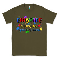 Army Green embrace differences Classic Tee - Artiststas