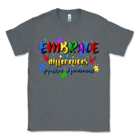 Charcoal Heather embrace differences Classic Tee - Artiststas