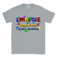 Heather Grey embrace differences Classic Tee - Artiststas