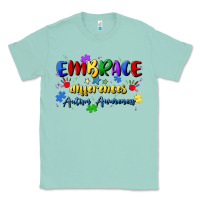 Seafoam embrace differences Classic Tee - Artiststas