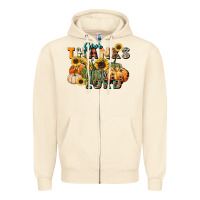 Sandshell give thanks to the lord Zipper Hoodie - FaDigitalArtStudio