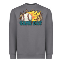 Storm game day baseball leopard flames fireball Heavyweight Sweatshirt - HowdyJamesFarm