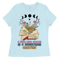 Baby Blue a well read woman is a dangerous creature Ladies Tee - MaliasSmallBusiness