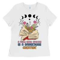 White a well read woman is a dangerous creature Ladies Tee - MaliasSmallBusiness