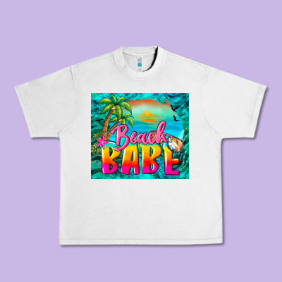 Beach Babe Urban Heavy Tee Designed By Barkaloodesign