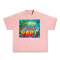 Salmon beach babe Urban Heavy Tee - BarkalooDesign