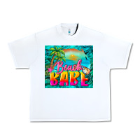 White beach babe Urban Heavy Tee - BarkalooDesign