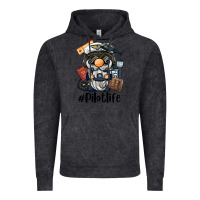 Vintage Black pilot life gnome Vintage Hoodie - BarkalooDesign