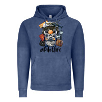 Vintage Denim pilot life gnome Vintage Hoodie - BarkalooDesign