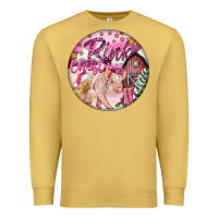 Antique Gold pink christmas pig Premium Sweatshirt - FaDigitalArtStudio
