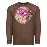 Chestnut pink christmas pig Premium Sweatshirt - FaDigitalArtStudio