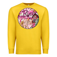 Lemon pink christmas pig Premium Sweatshirt - FaDigitalArtStudio