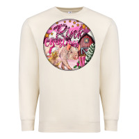 Sandshell pink christmas pig Premium Sweatshirt - FaDigitalArtStudio