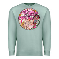 Seafoam pink christmas pig Premium Sweatshirt - FaDigitalArtStudio