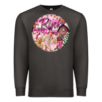 Smoke pink christmas pig Premium Sweatshirt - FaDigitalArtStudio