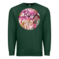 Sports Green pink christmas pig Premium Sweatshirt - FaDigitalArtStudio