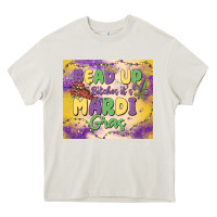 Cream bead up bitches it's mardi gras Heavy Core Tee - MaliasSmallBusiness