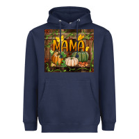 Navy mama pumpkin tumbler Heavyweight Hoodie - BundleAndBundleShop