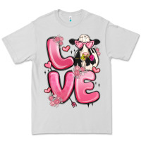 Dove Grey love cow valentine's day Premium Tee - MaliasSmallBusiness