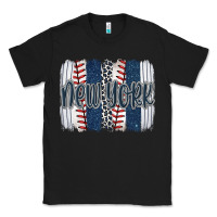 Black new york baseball team spirit brushstrokes Classic Tee - Artiststas