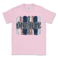 Bubblegum Pink new york baseball team spirit brushstrokes Classic Tee - Artiststas