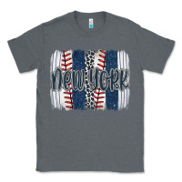 Charcoal Heather new york baseball team spirit brushstrokes Classic Tee - Artiststas