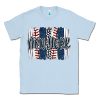Dusty Blue new york baseball team spirit brushstrokes Classic Tee - Artiststas