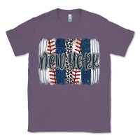 Lavender new york baseball team spirit brushstrokes Classic Tee - Artiststas