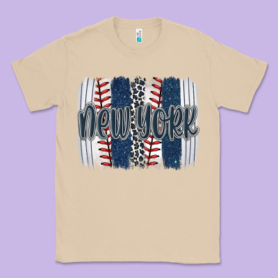 New York Baseball Team Spirit Brushstrokes Classic Tee Designed By Artiststas