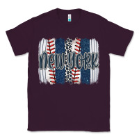 Plum new york baseball team spirit brushstrokes Classic Tee - Artiststas