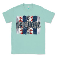 Seafoam new york baseball team spirit brushstrokes Classic Tee - Artiststas