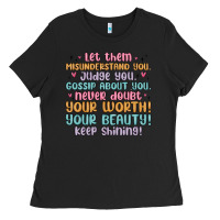Black let them Ladies Tee - MaliasSmallBusiness