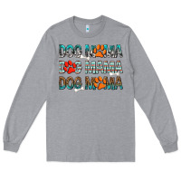 Heather Grey Dog Mama Long Sleeve Tee - texasbilliewilder