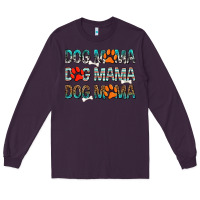 Plum Dog Mama Long Sleeve Tee - texasbilliewilder